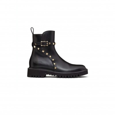 VALENTINO ROCKSTUD CALFSKIN ANKLE BOOT 40 MM 3W0S0HY8AWE_0NO